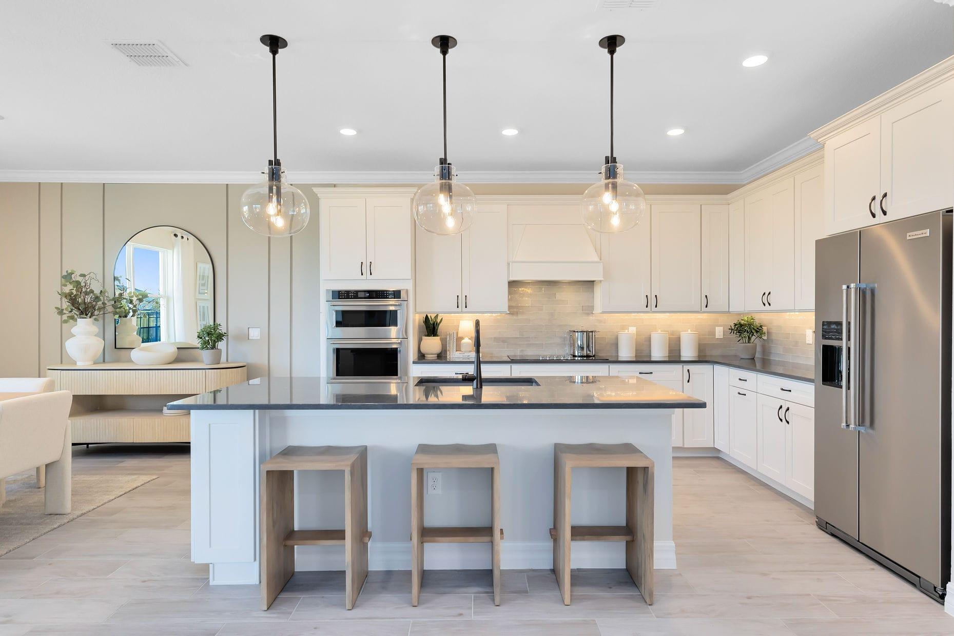 Scarlett kitchen with white cabinetry