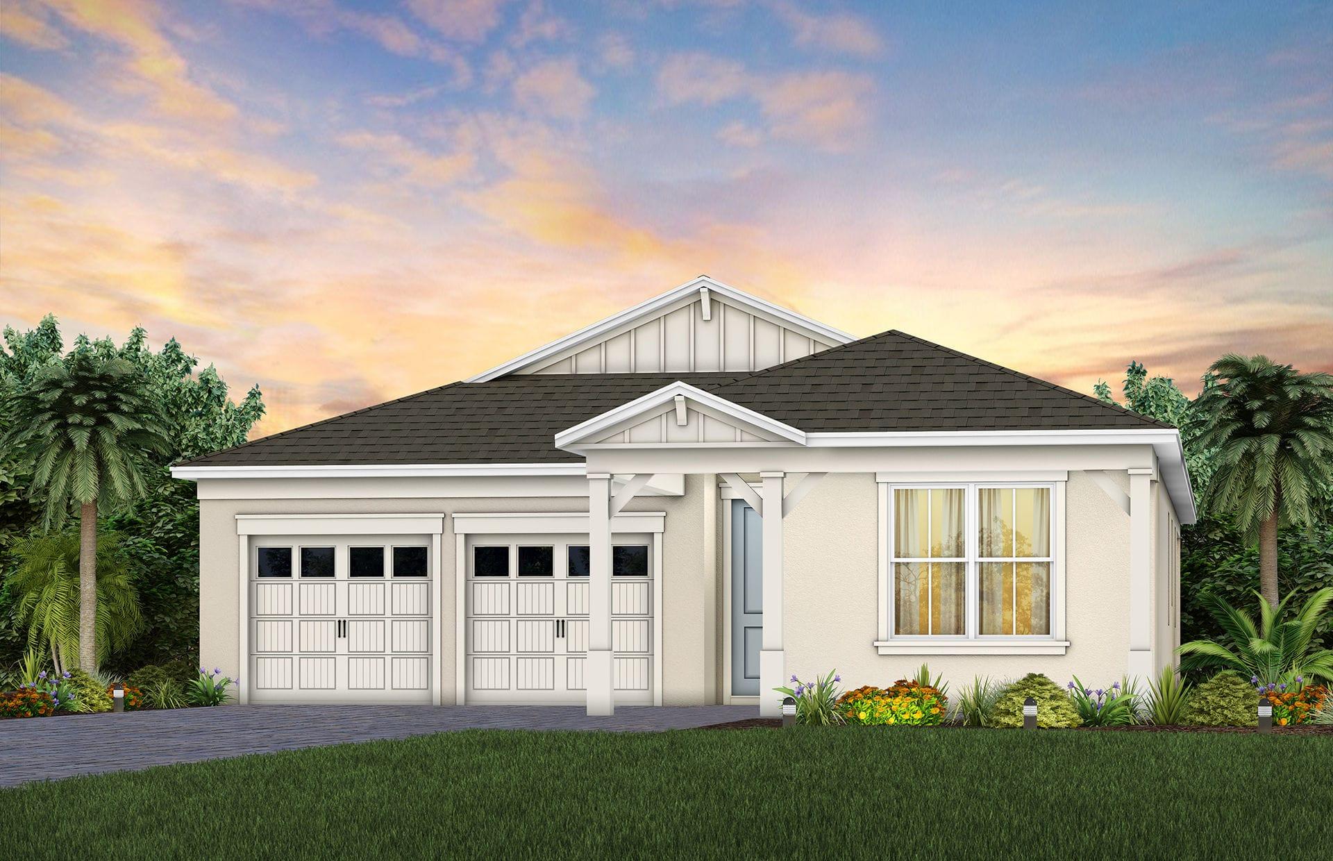 Rendering of the Cardinal single-story exterior