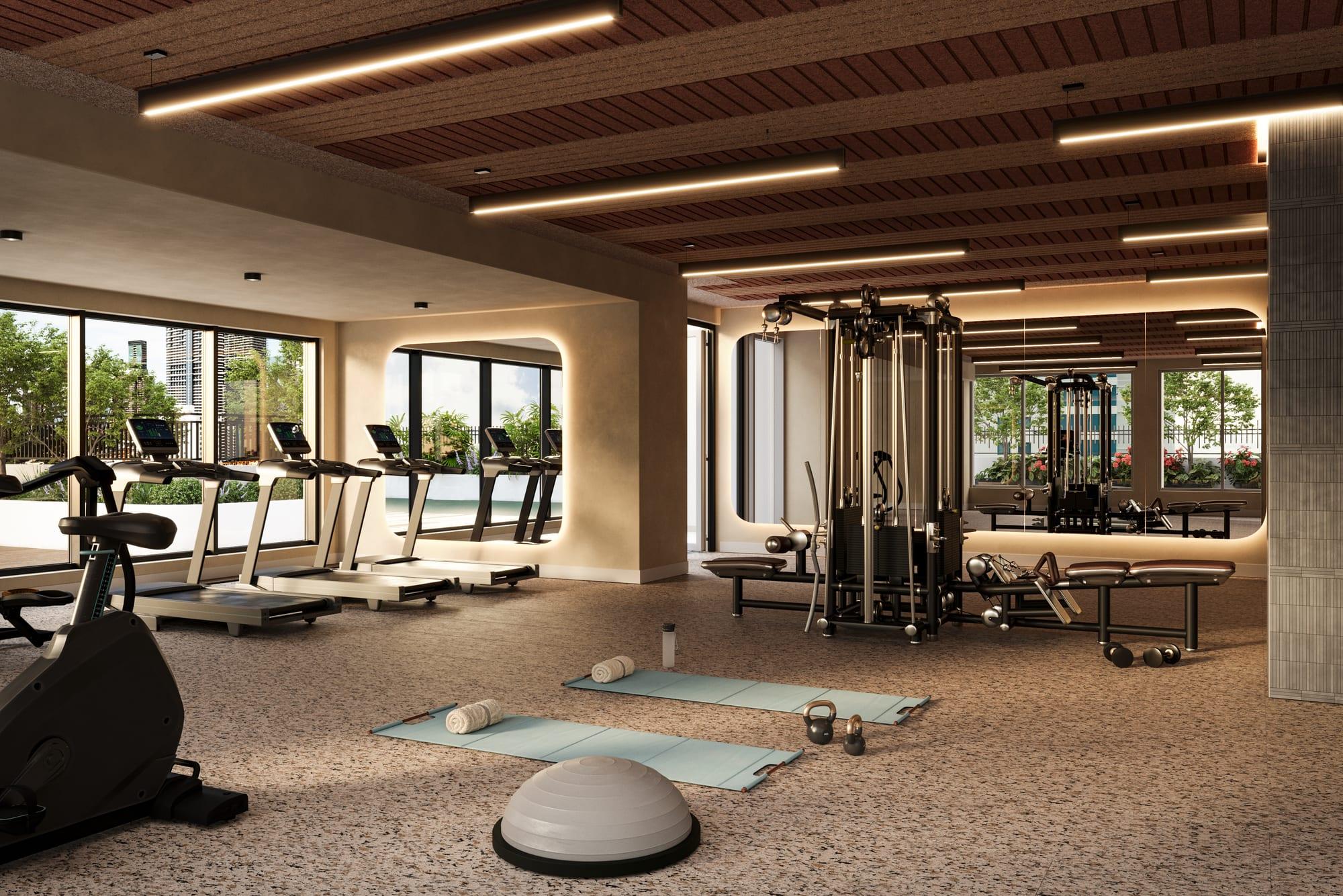 Rendering of the gym