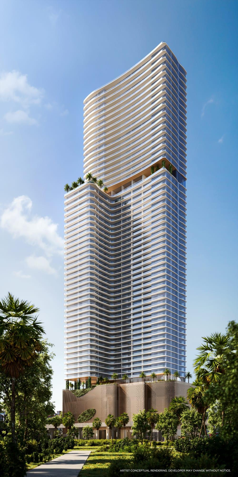 Rendering of the tower