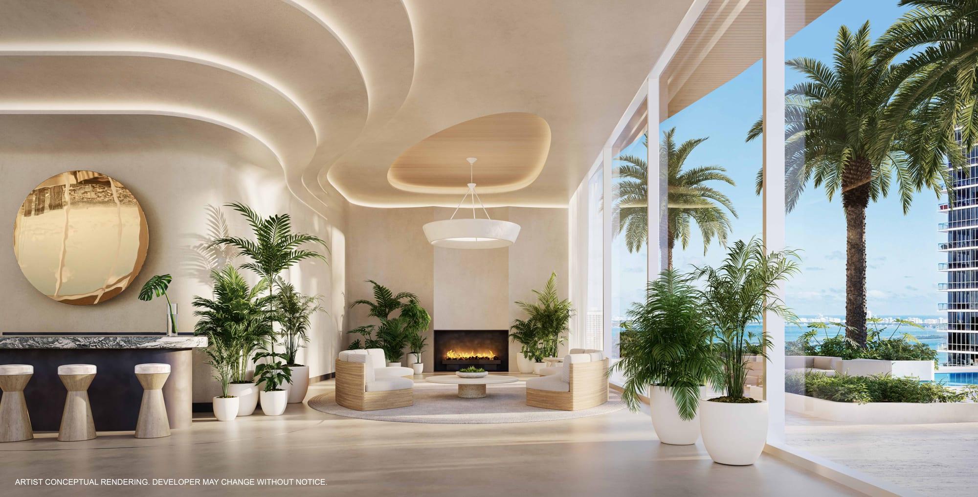 Rendering of the Sky Lounge