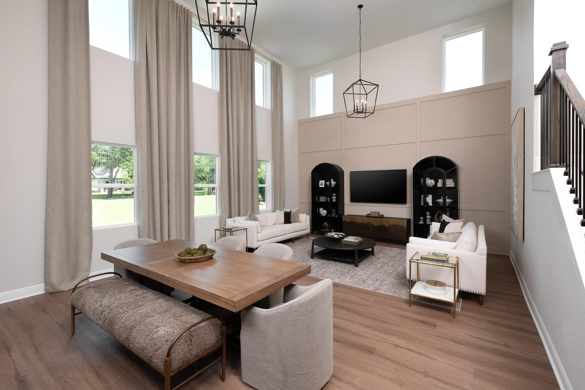 Griffin floor plan family room (representative photo)