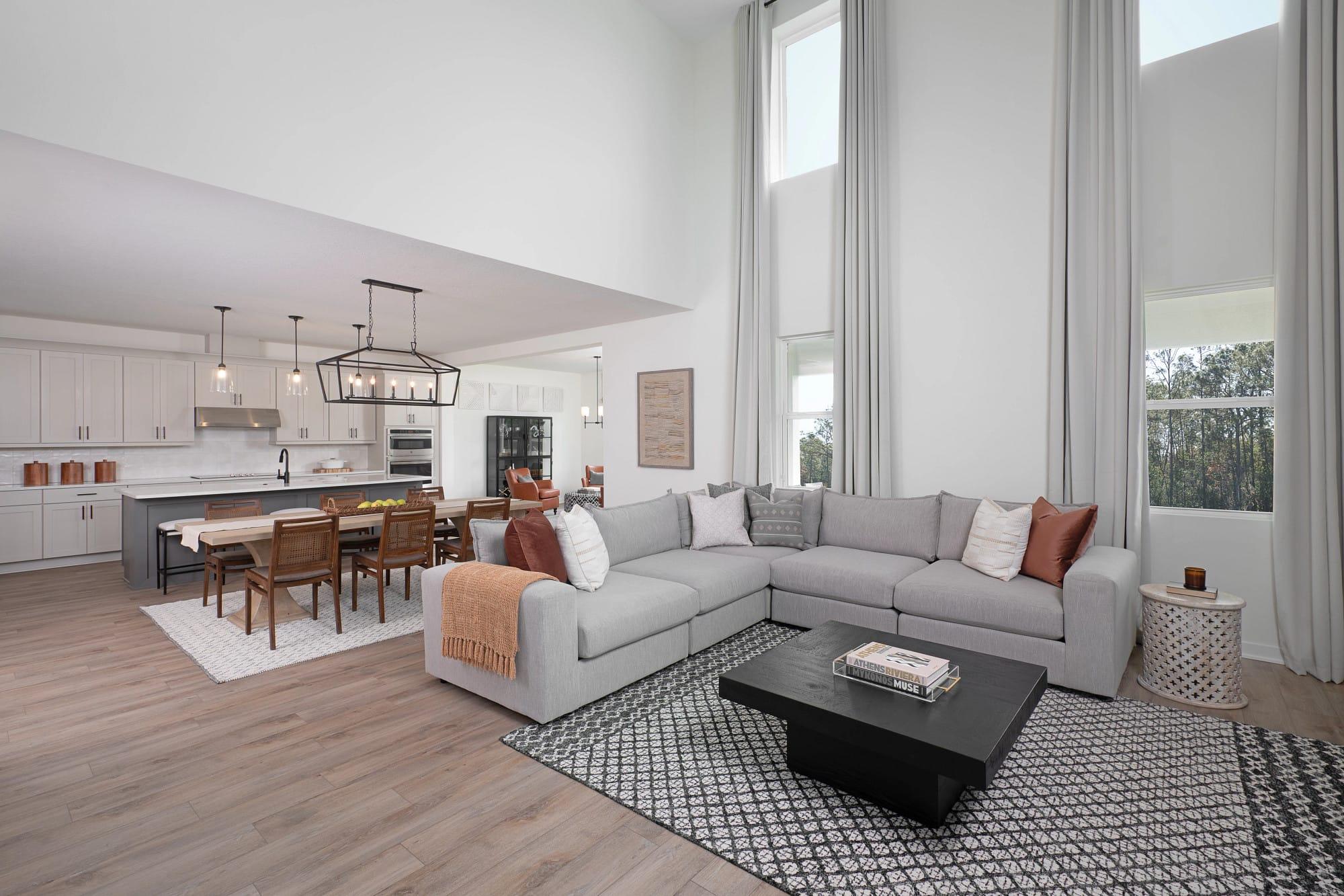 Moseley floor plan family room (representative photo)